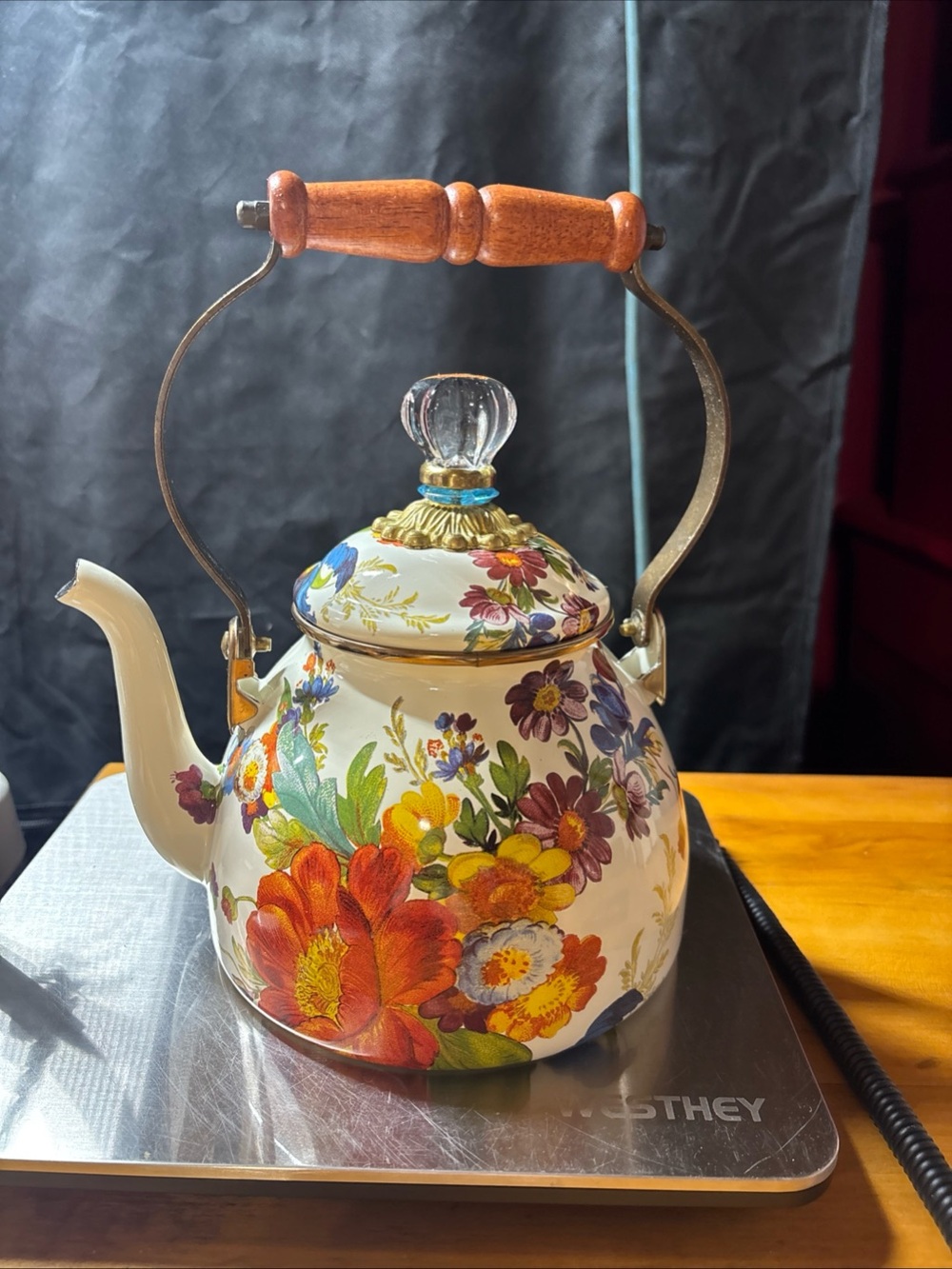 MacKenzie-Childs Flower Market Tea Kettle